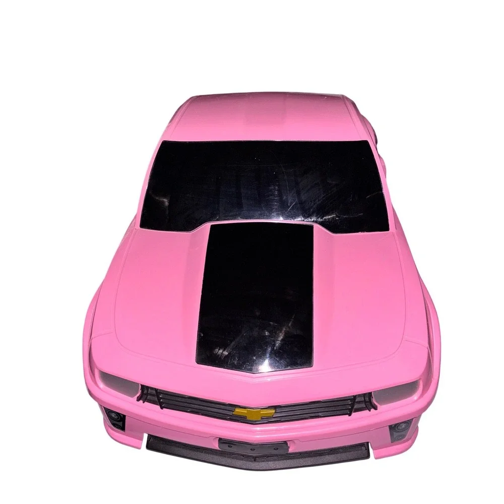 Pink Chevrolet Camaro Kids Ride‎ Suitcase Rolling Luggage for Travel School